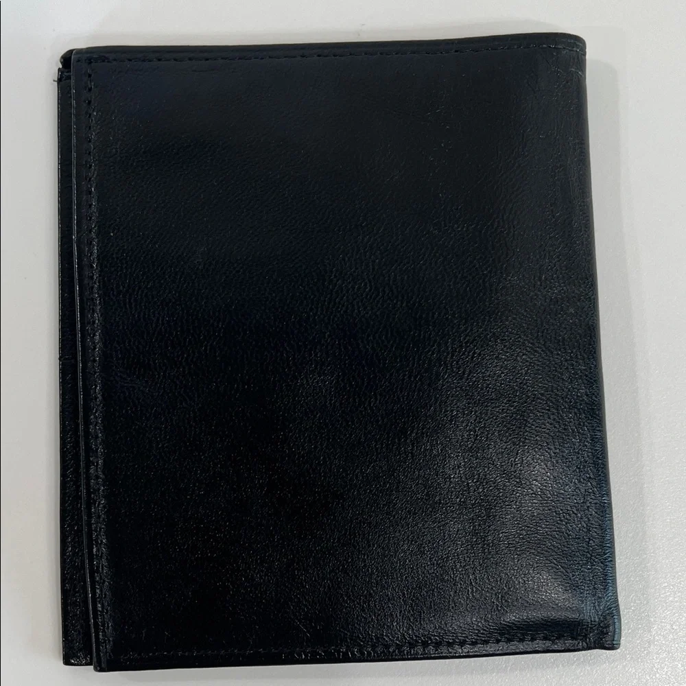 Rolfs Black Leather Card Holder